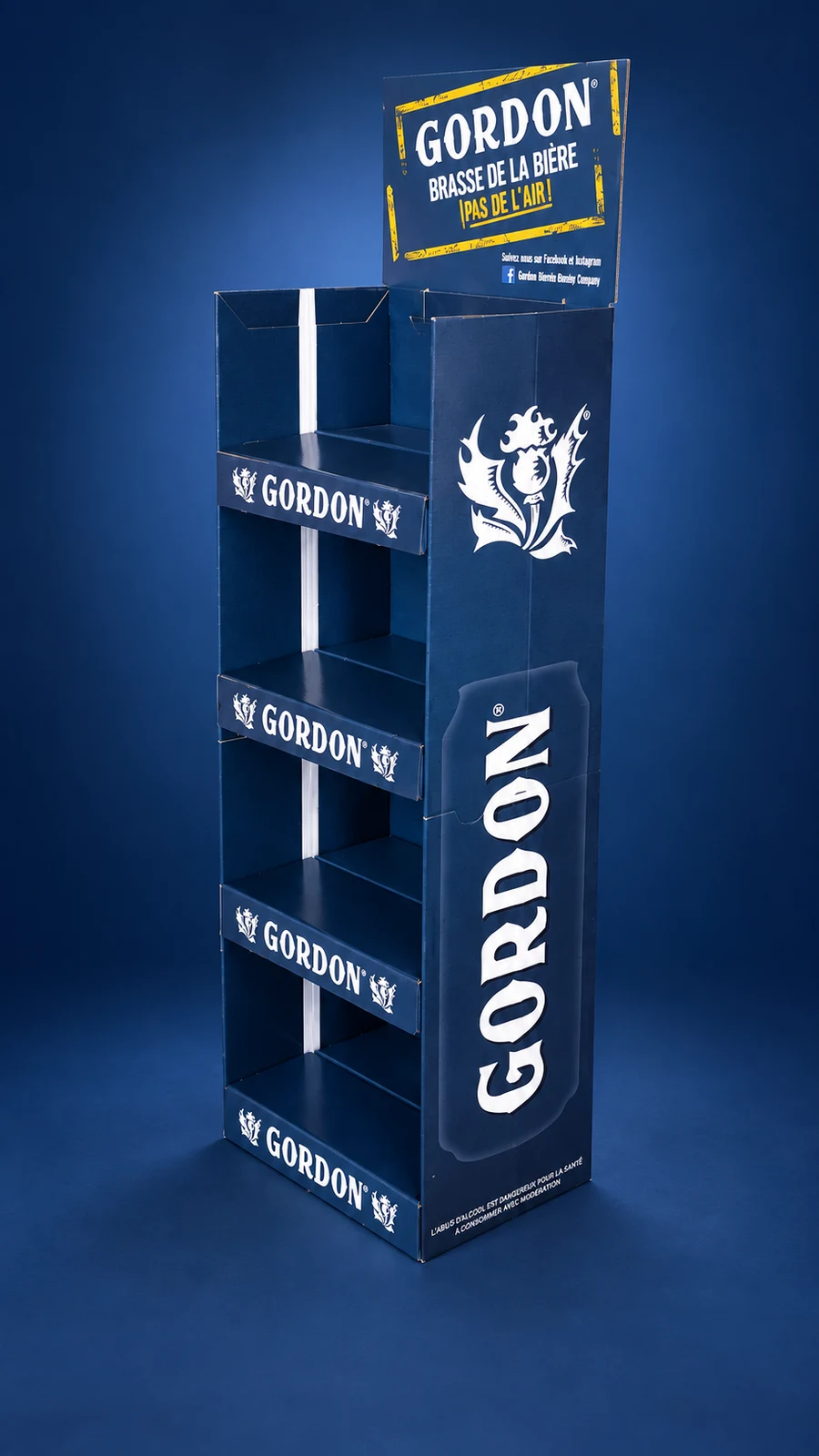 Gordon — Automatic display — Unfold and position the shelves